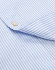 Finamore Gaeta shirt Lucio button down collar blue stripe