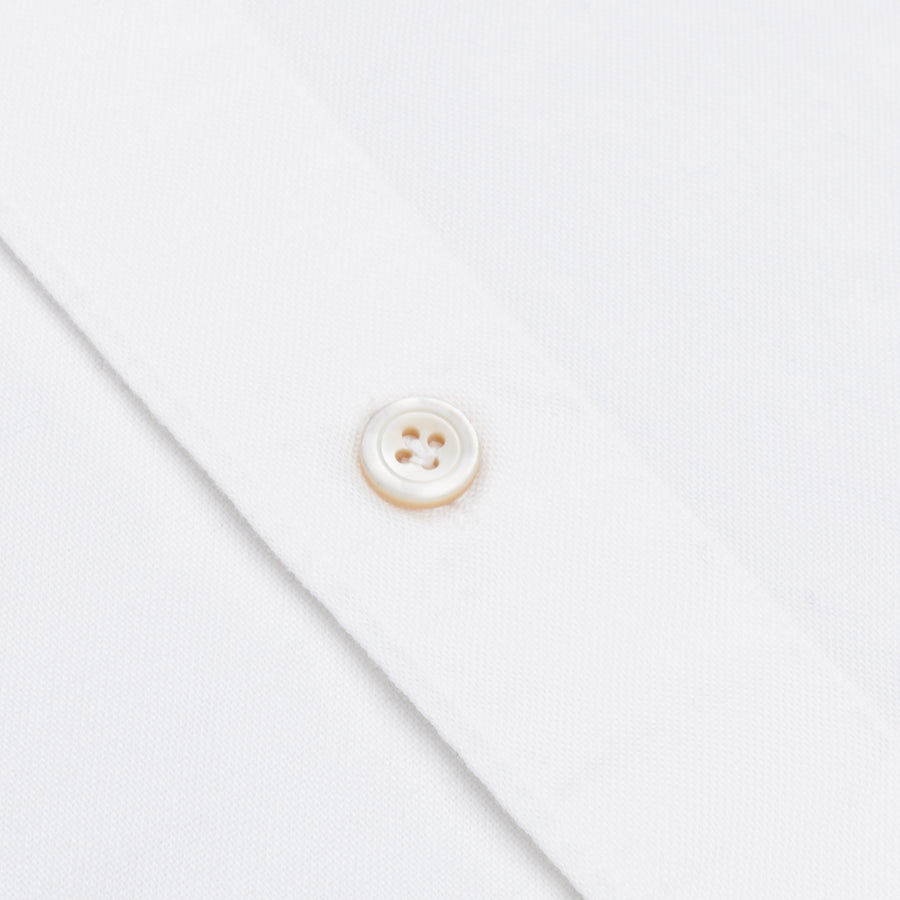 Finamore Gaeta shirt Sergio collar brushed oxford white