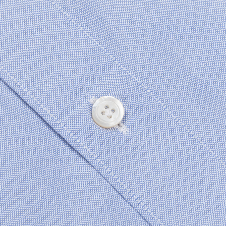 Finamore Tokyo Shirt Sergio Collar Fine Oxford Midblue