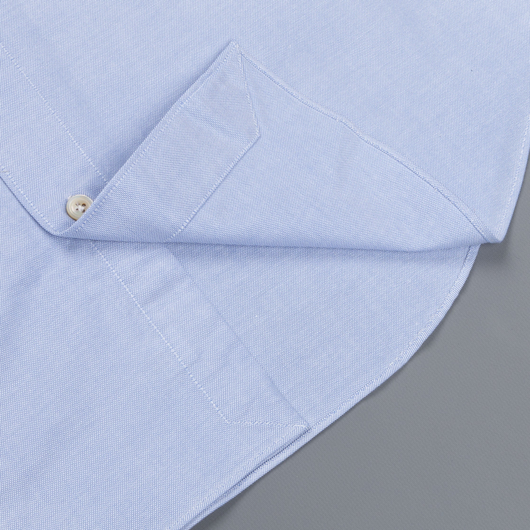 Finamore Tokyo Shirt Sergio Collar Fine Oxford Midblue