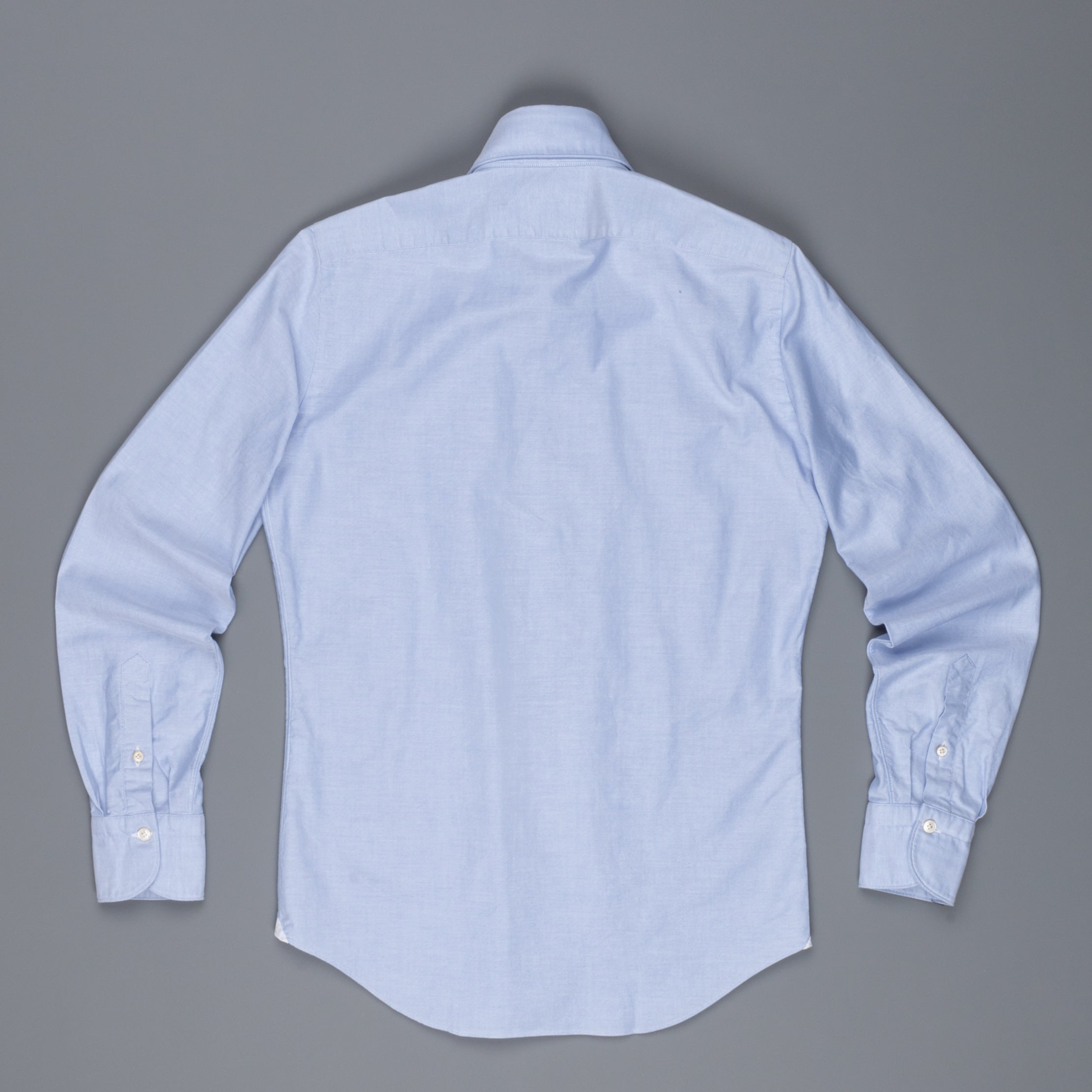 Finamore Tokyo Shirt Sergio Collar Fine Oxford Midblue