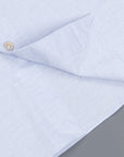 Finamore Gaeta Shirt Sergio Collar Loose Weave Blue