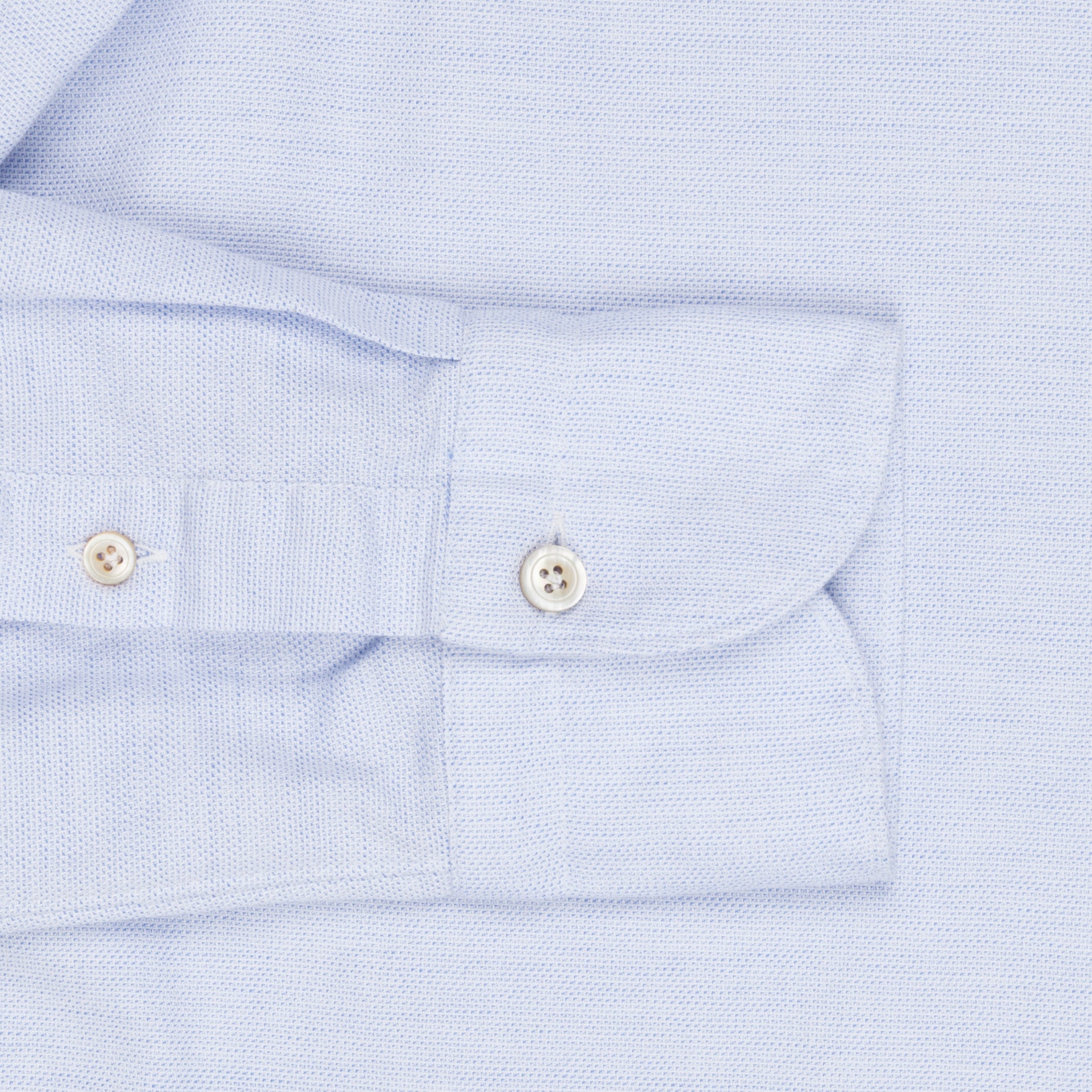 Finamore Tokyo Shirt Sergio Collar Loose Weave Blue