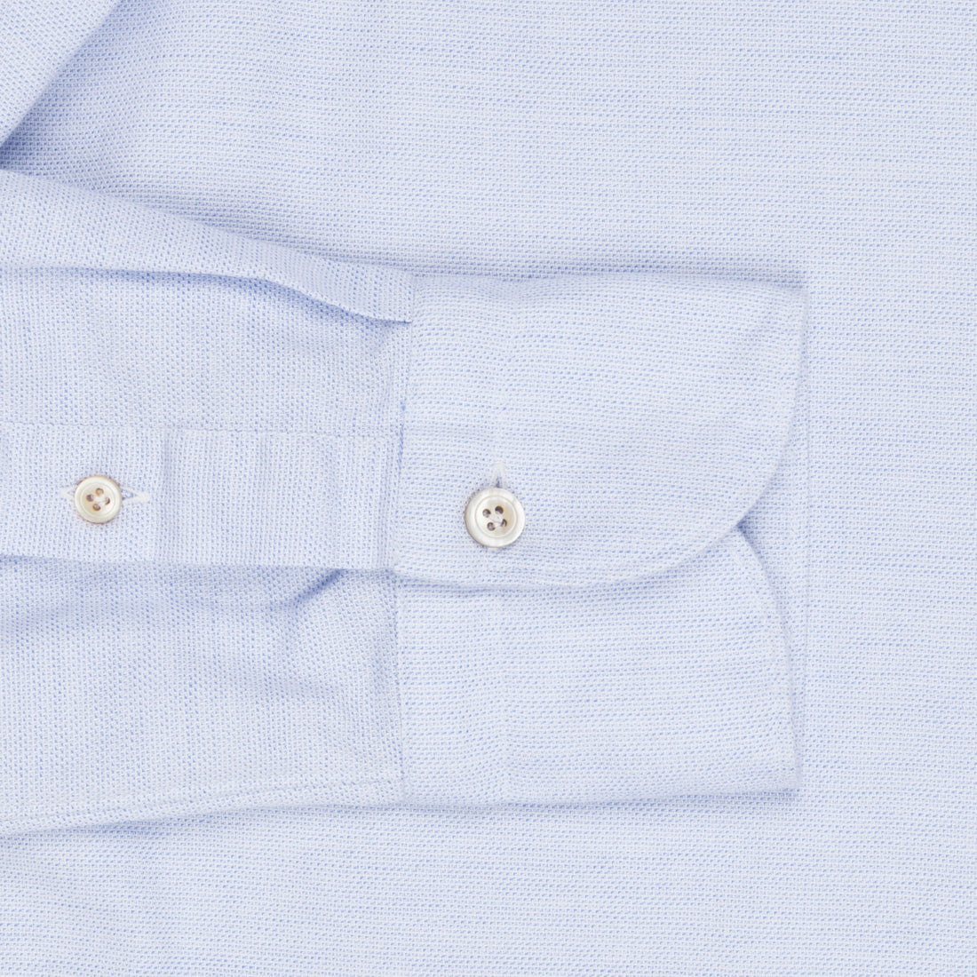 Finamore Tokyo Shirt Sergio Collar Loose Weave Blue