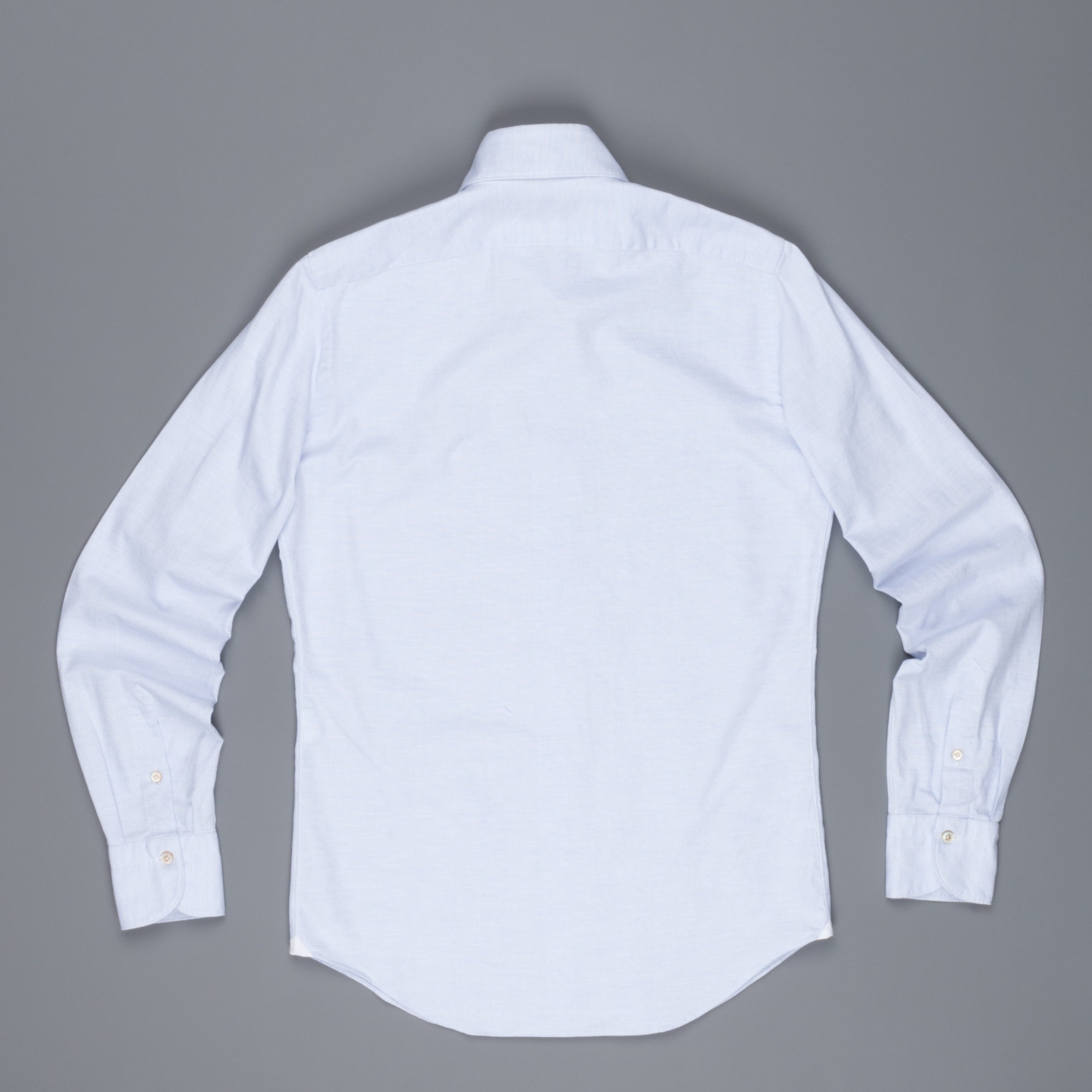 Finamore Tokyo Shirt Sergio Collar Loose Weave Blue