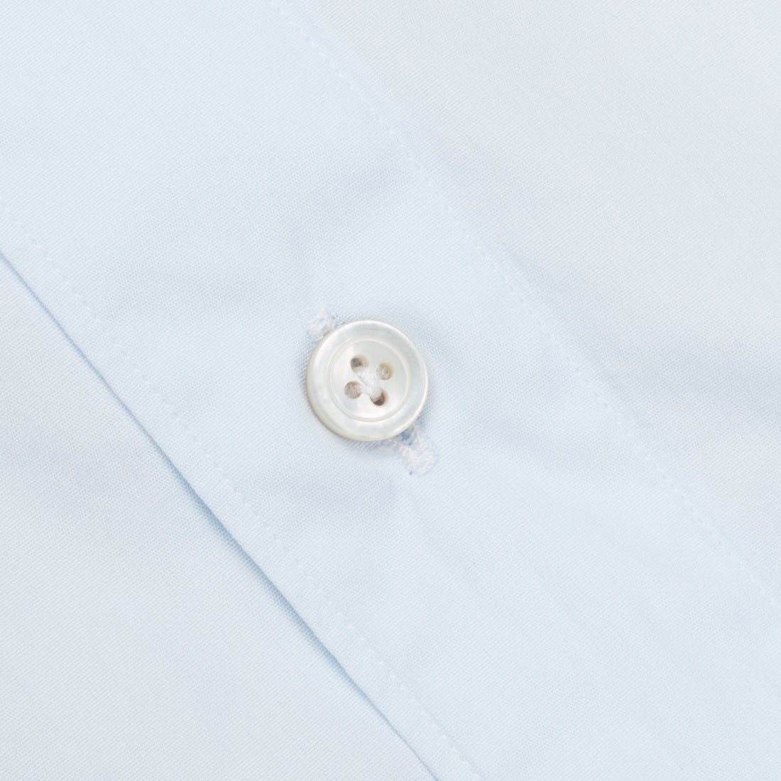 Finamore Gaeta Shirt Sergio Collar Alumo Poplin Celeste