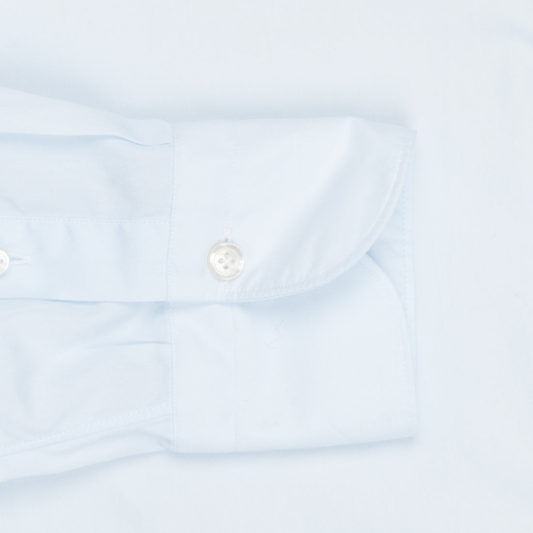Finamore Gaeta Shirt Sergio Collar Alumo Poplin Celeste