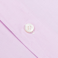 Finamore Gaeta Shirt Sergio Collar Fine Pink Puppytooth