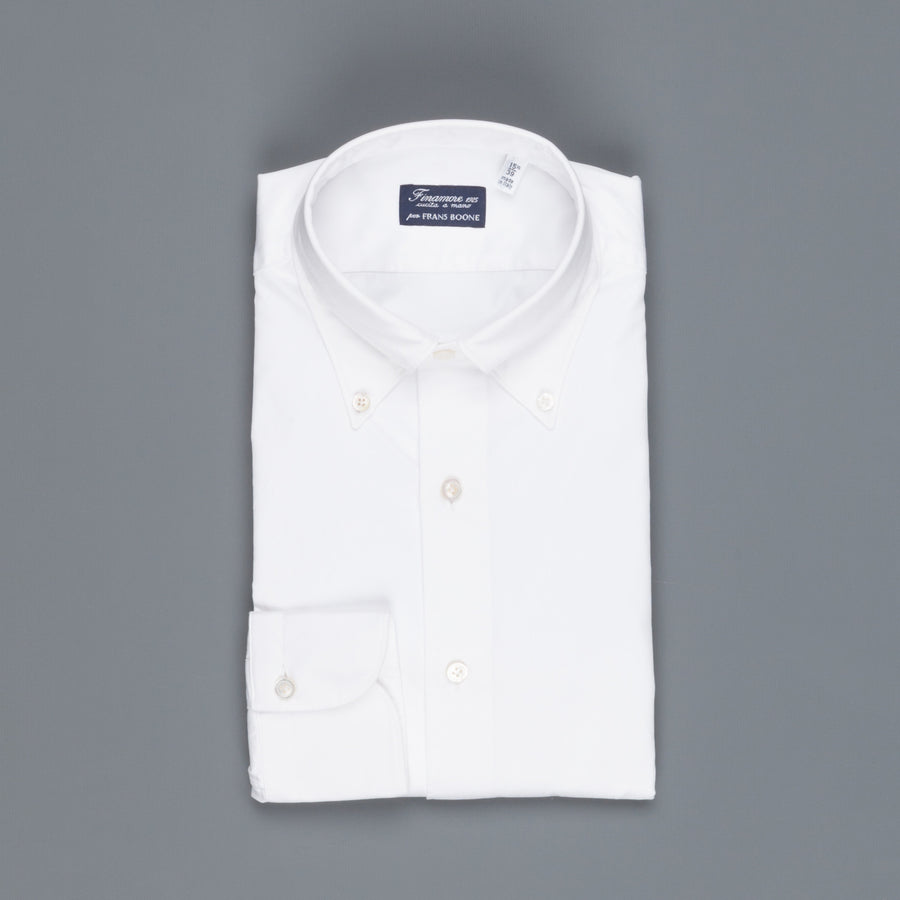 Finamore Gaeta Fit Collo Lucio in Voyage cotton by Alumo white