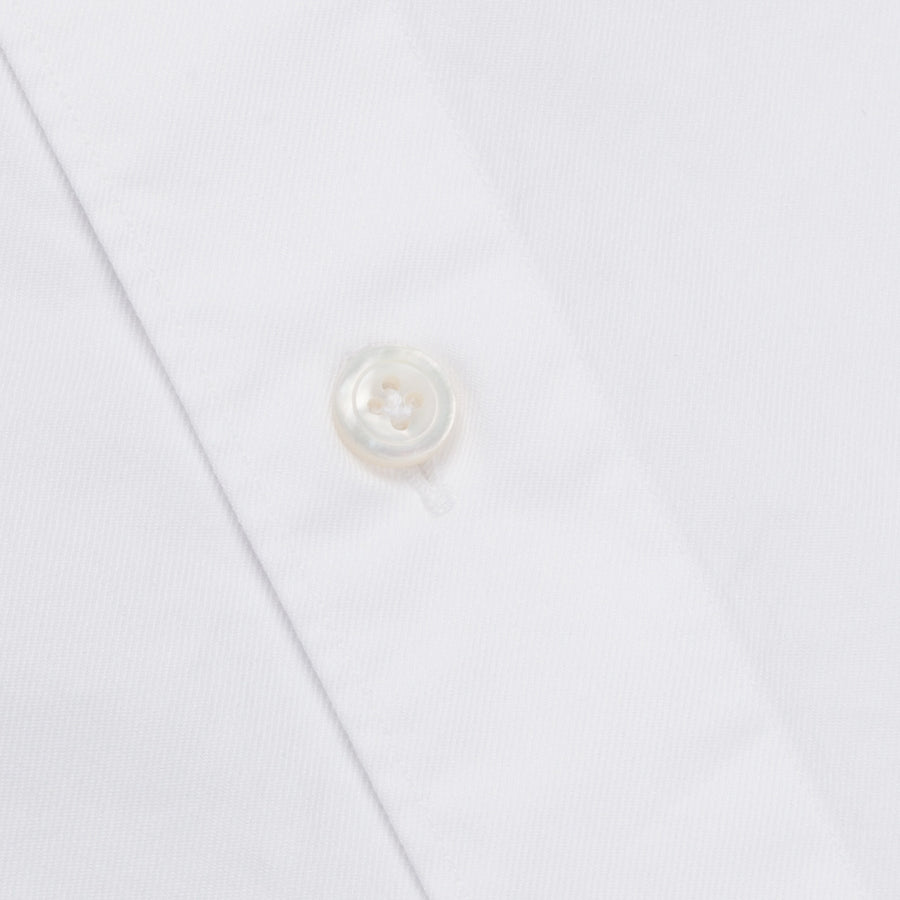 Finamore Gaeta Fit Collo Lucio in Voyage cotton by Alumo white