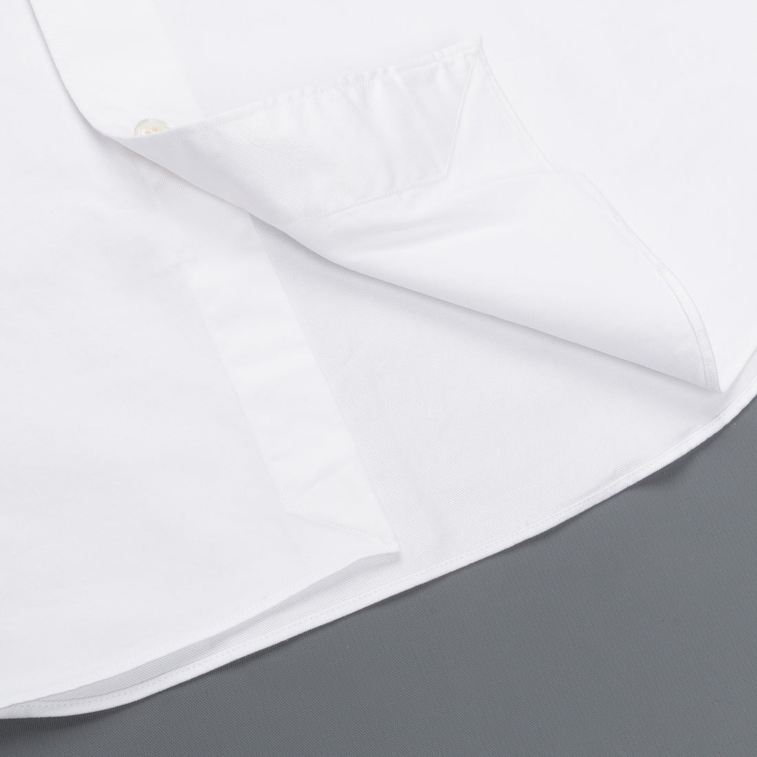 Finamore Gaeta Fit Collo Lucio in Voyage cotton by Alumo white