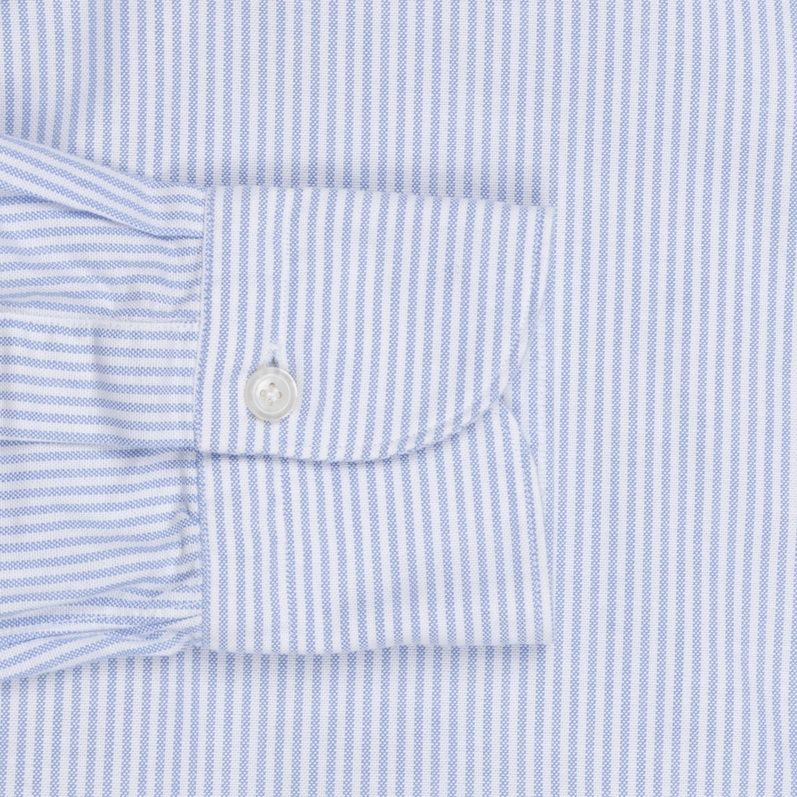 Finamore washed Tokyo shirt Sergio collar oxford Light Blue stripe