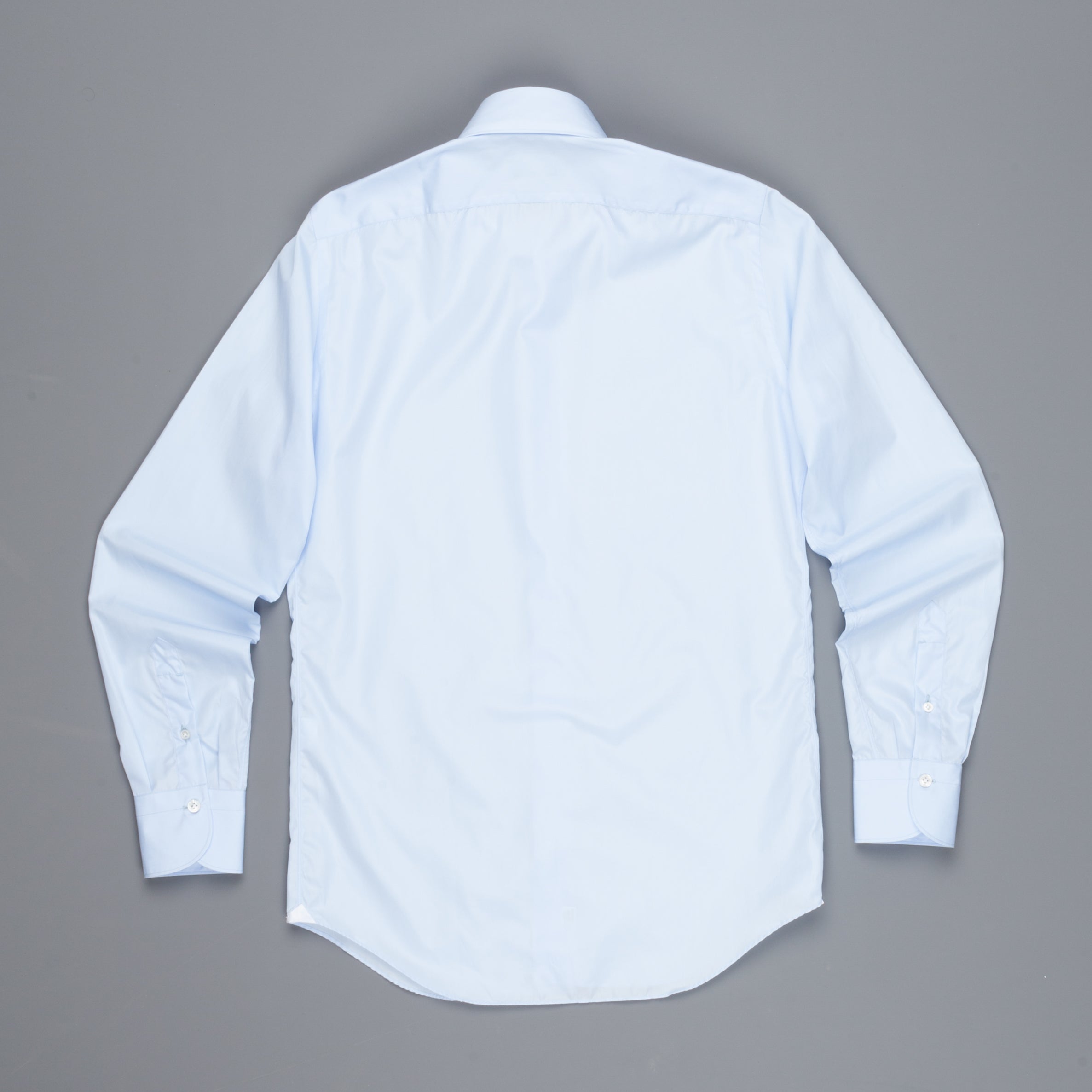 Finamore &#39;Traveller&#39; shirt Milano fit Collar Eduardo Alumo Blue poplin