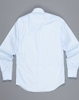 Finamore 'Traveller' shirt Milano fit Collar Eduardo Alumo Blue poplin