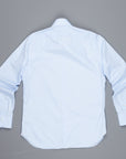 Finamore 'Traveller' shirt Napoli fit Collar Eduardo Blue Alumo poplin