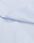 Finamore Milano fine light blue twill shirt Collo Eduardo