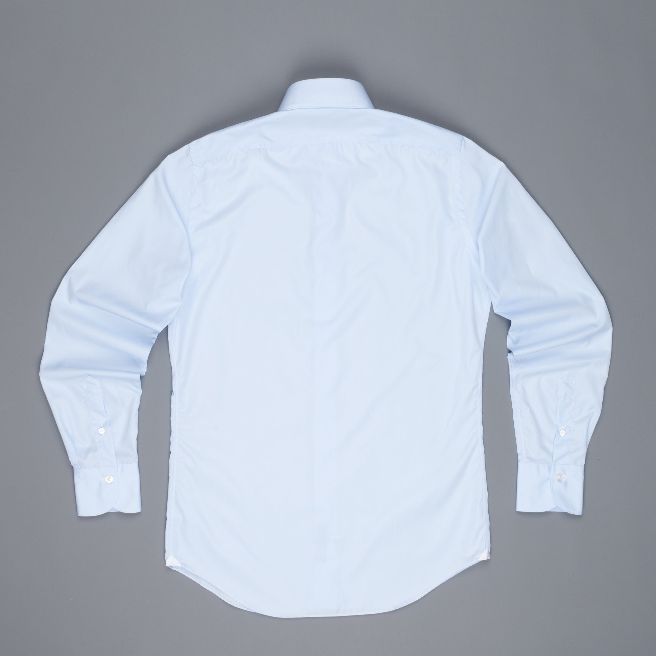 Finamore Milano Shirt Collar Eduardo Blue Alumo voyage poplin