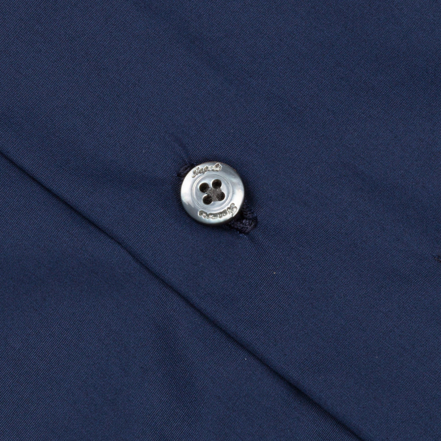 Finamore Napoli Shirt Soft Collar Eduardo Navy