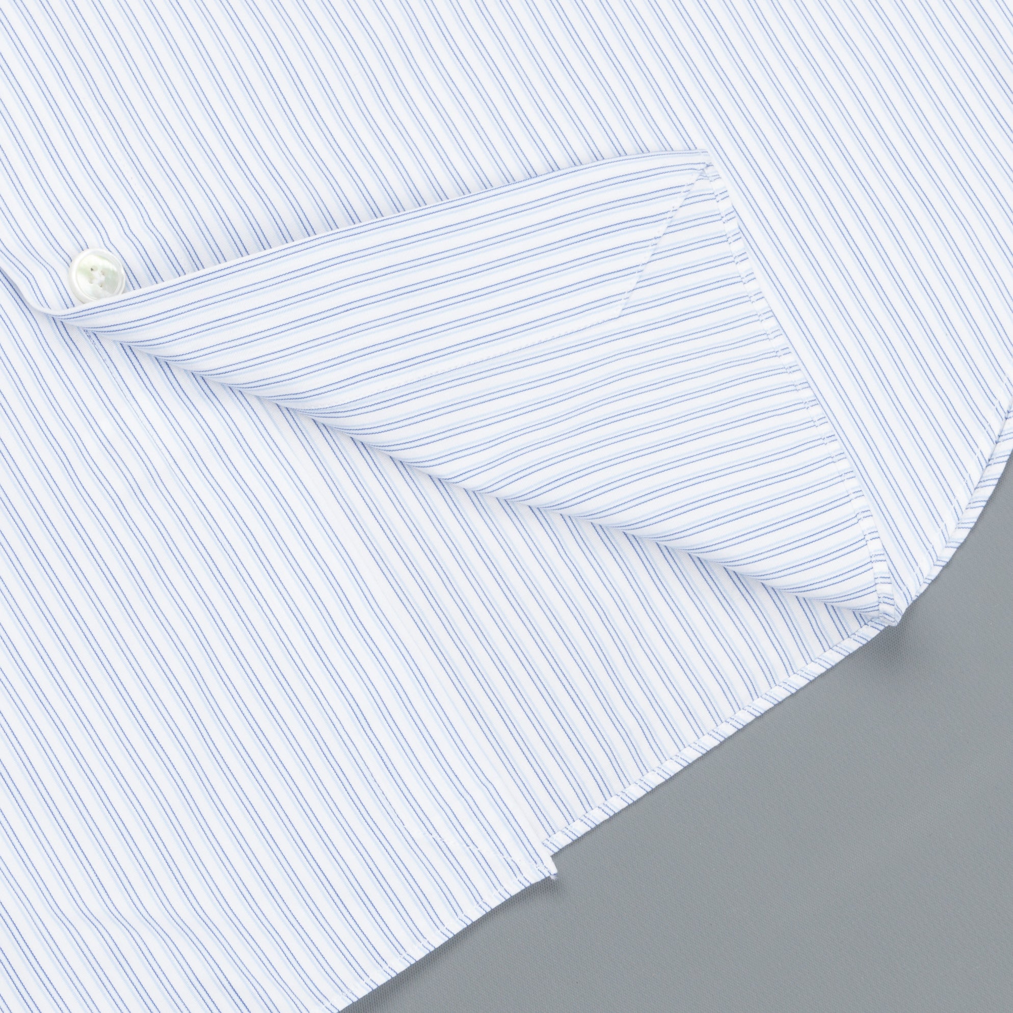 Finamore Seattle shirt blue cielo vintage stripes