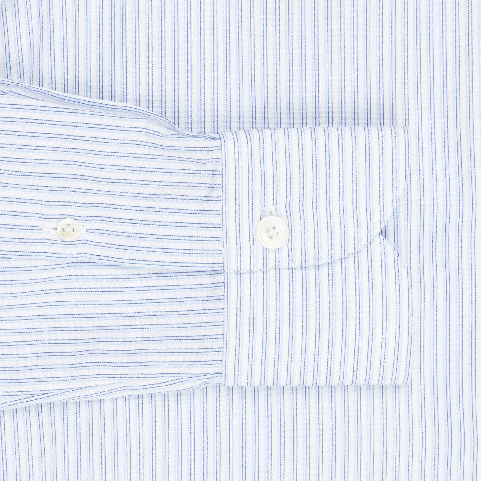 Finamore Seattle shirt blue cielo vintage stripes