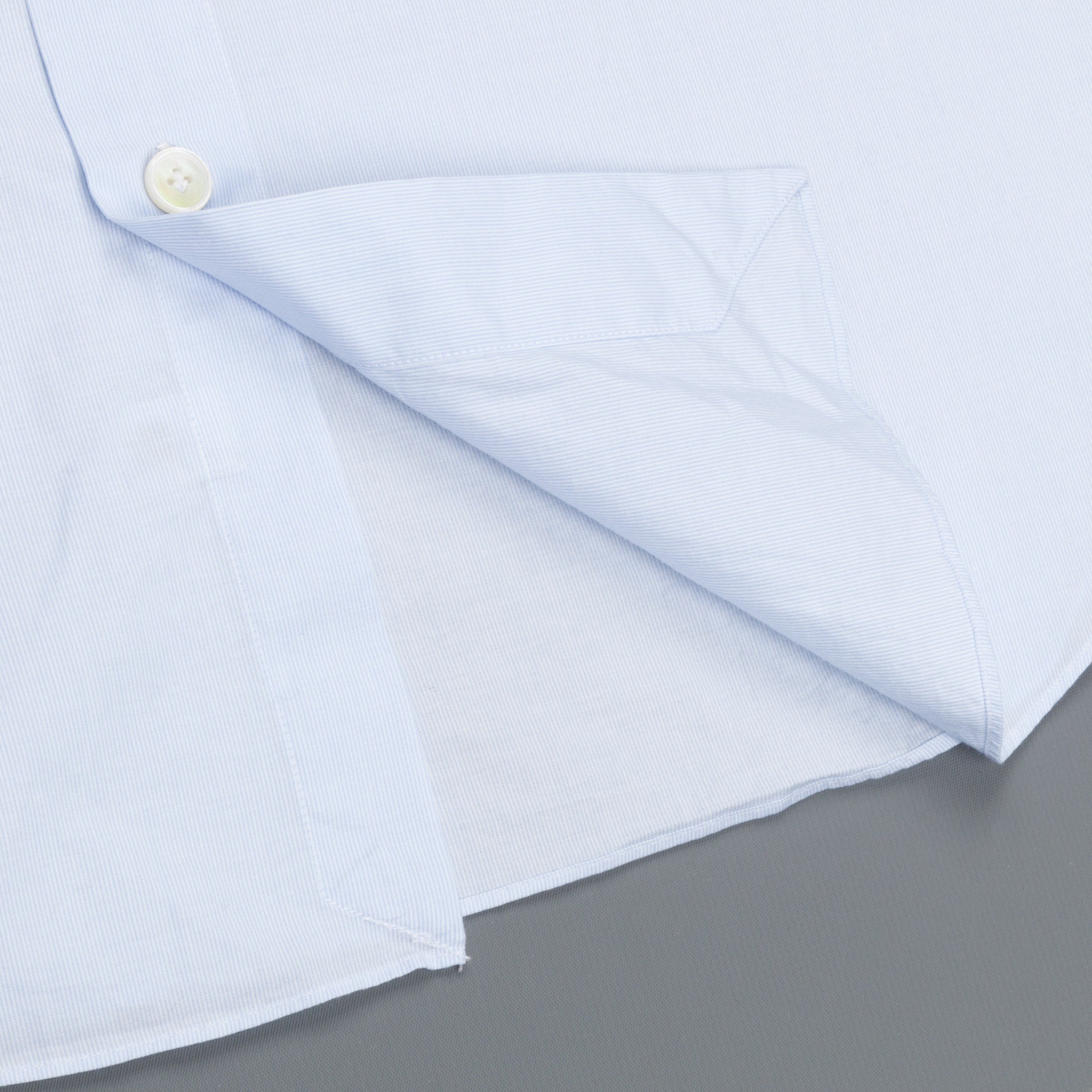 Finamore Seattle shirt hairline blue