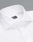 Finamore 'Traveller' shirt Milano fit Collar Eduardo Alumo White poplin