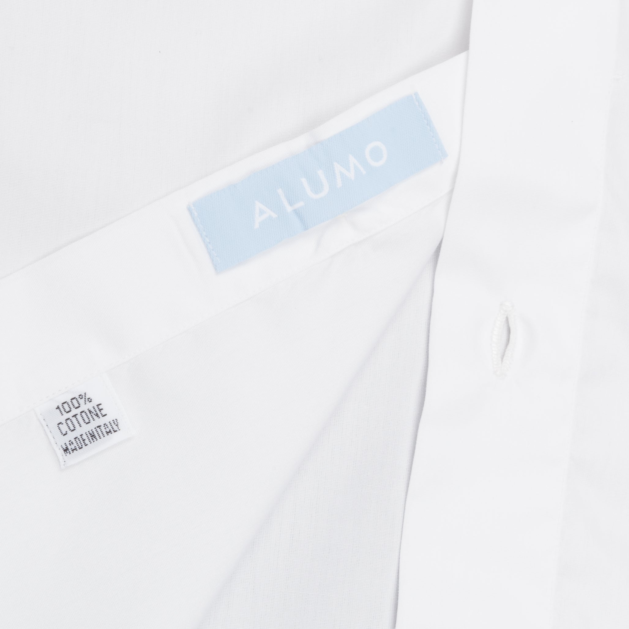 Finamore &#39;Traveller&#39; shirt Milano fit Collar Eduardo Alumo White poplin