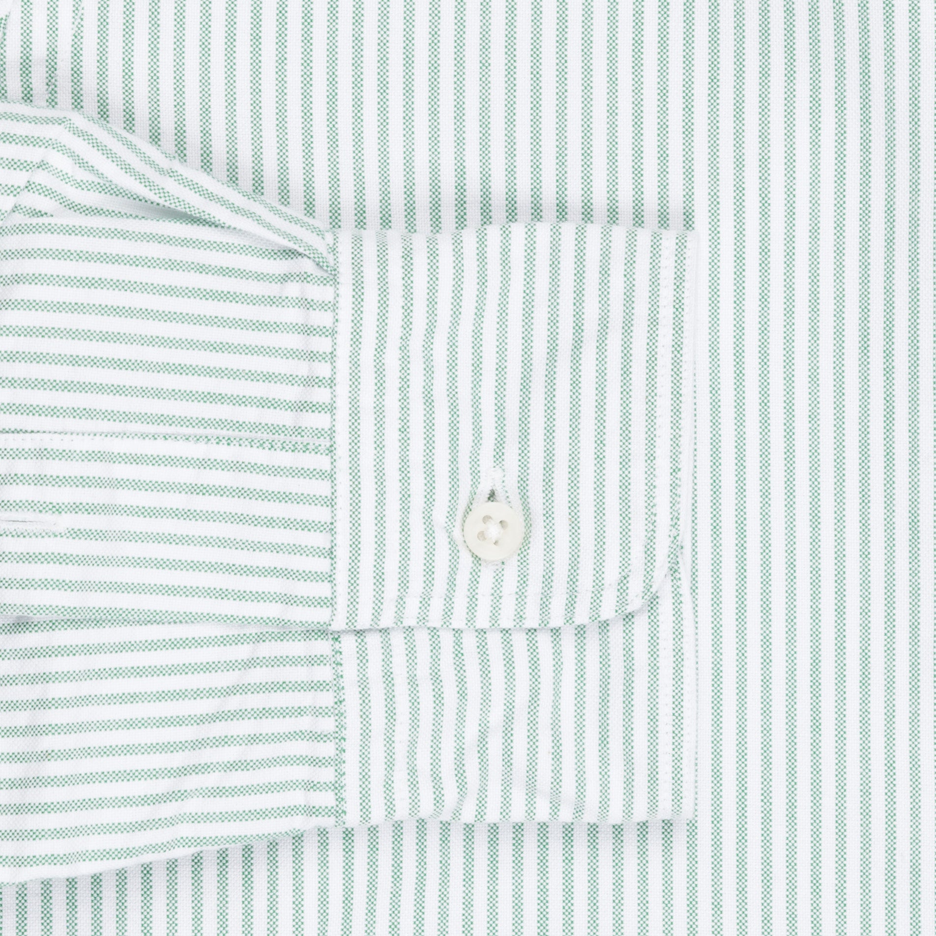 Gitman Vintage oxford button down shirt green striped