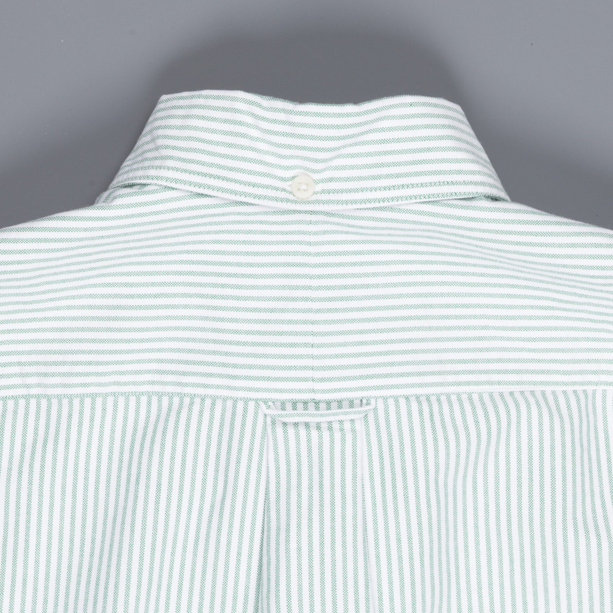 Gitman Vintage oxford button down shirt green striped