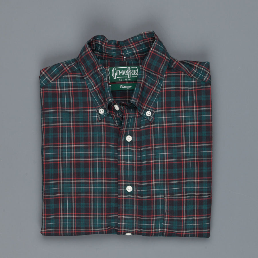 Gitman Vintage Button Down bottle tartan