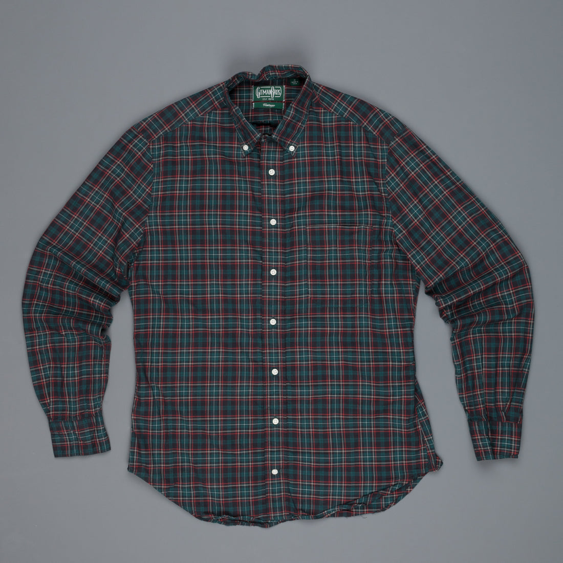 Gitman Vintage Button Down bottle tartan