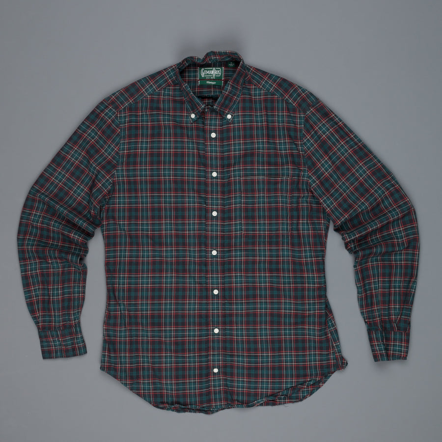 Gitman Vintage Button Down bottle tartan
