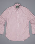 Gitman Vintage Button-Down Shirt Bordeaux Striped