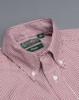 Gitman Vintage Button-Down Shirt Bordeaux Striped