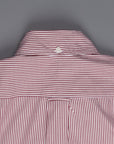 Gitman Vintage Button-Down Shirt Bordeaux Striped