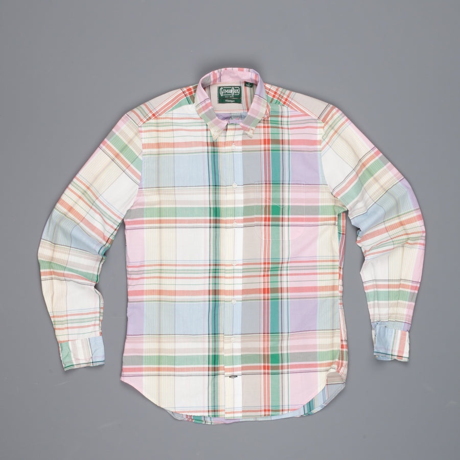 Gitman Vintage Button-Down Shirt Light Blue Pink Madras