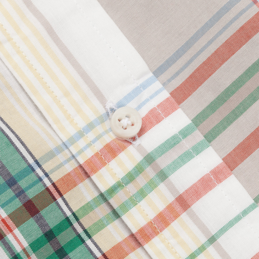 Gitman Vintage Button-Down Shirt Light Blue Pink Madras