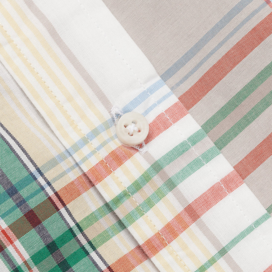 Gitman Vintage Button-Down Shirt Light Blue Pink Madras
