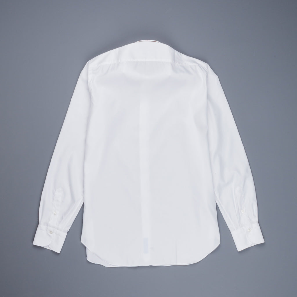 Finamore 'Traveller' Shirt Napoli Fit Collar Eduardo White Alumo