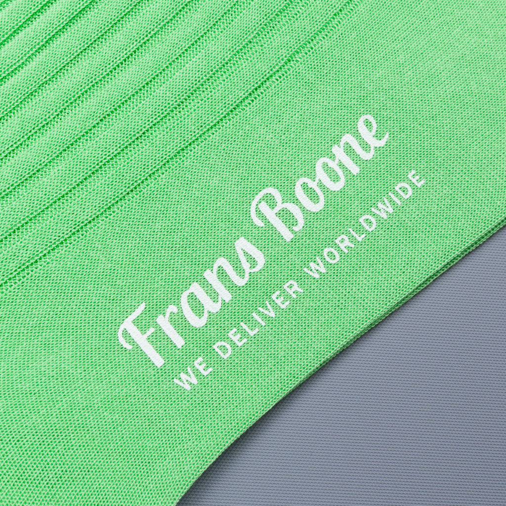 Frans Boone X Pantherella Vale Socks 100% Fil d'Ecosse / Cotton lisle Bright lime