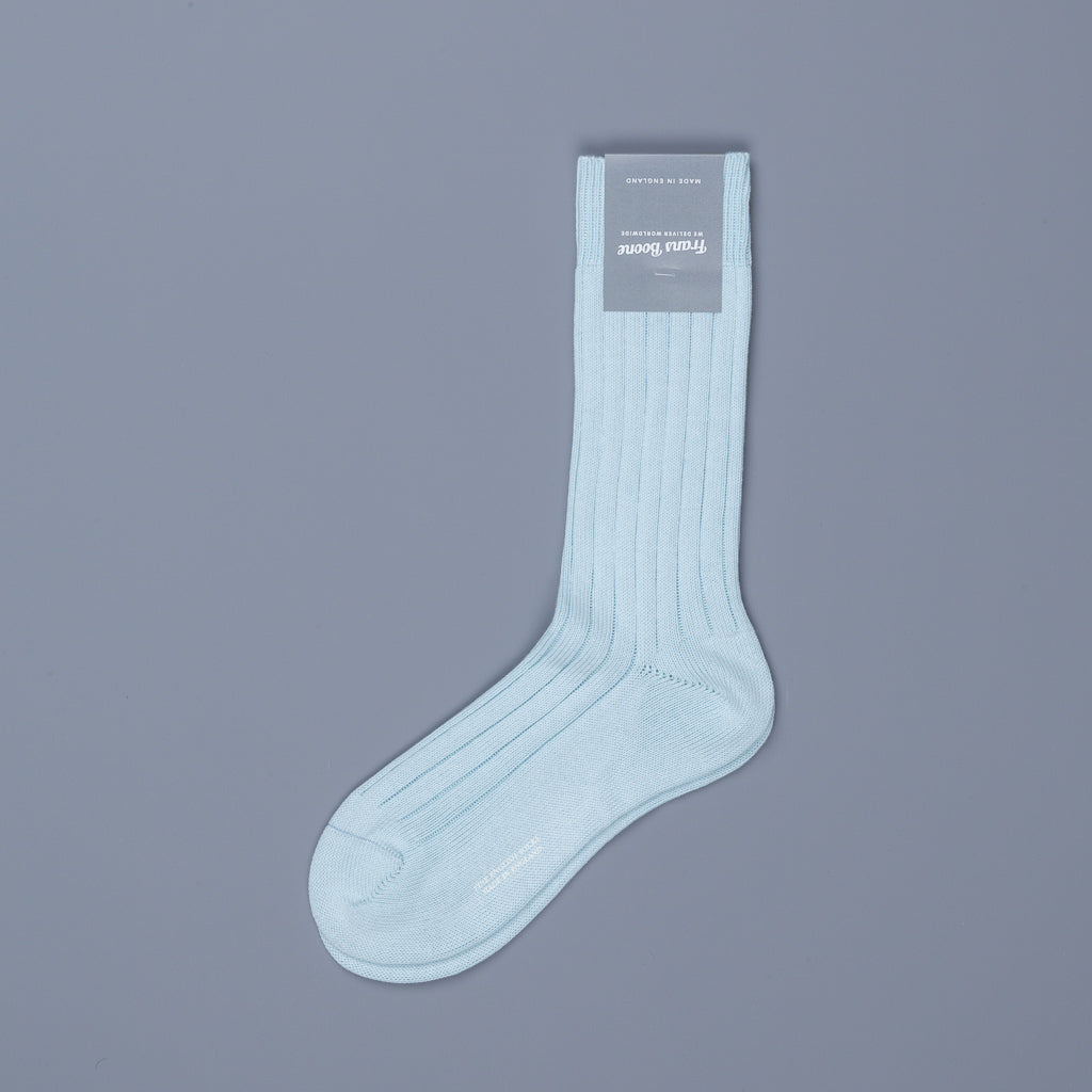 Frans Boone x Pantherella Raynor socks Ice Blue