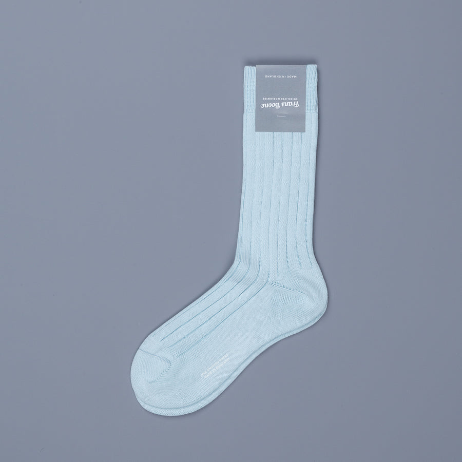 Frans Boone x Pantherella Raynor socks Ice Blue