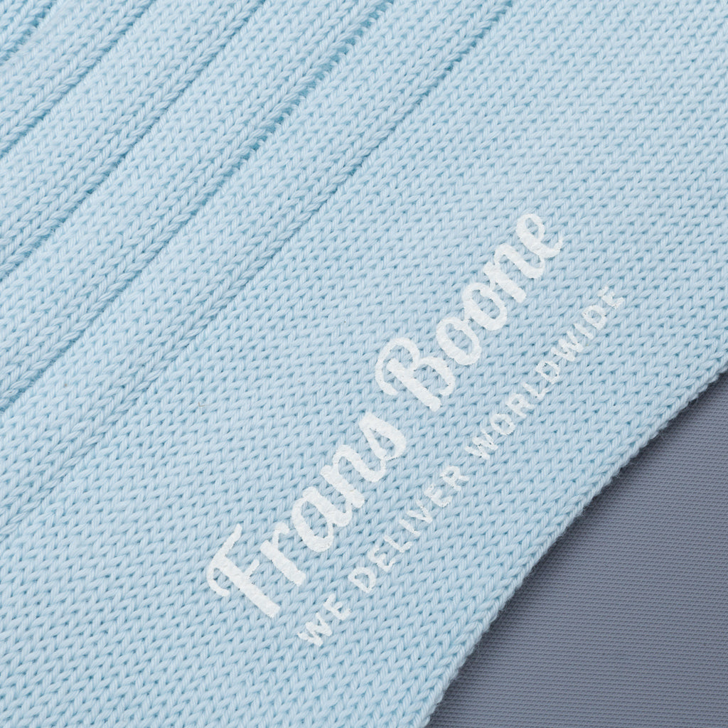 Frans Boone x Pantherella Raynor socks Ice Blue