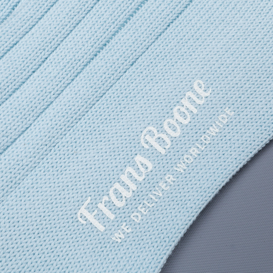 Frans Boone x Pantherella Raynor socks Ice Blue