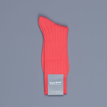 Frans Boone x Pantherella Raynor socks Coral