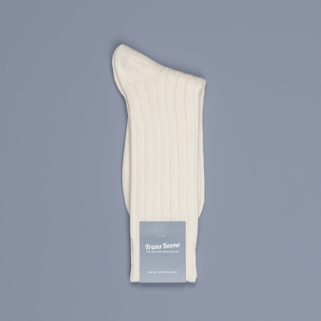 Frans Boone x Pantherella Raynor socks Cream