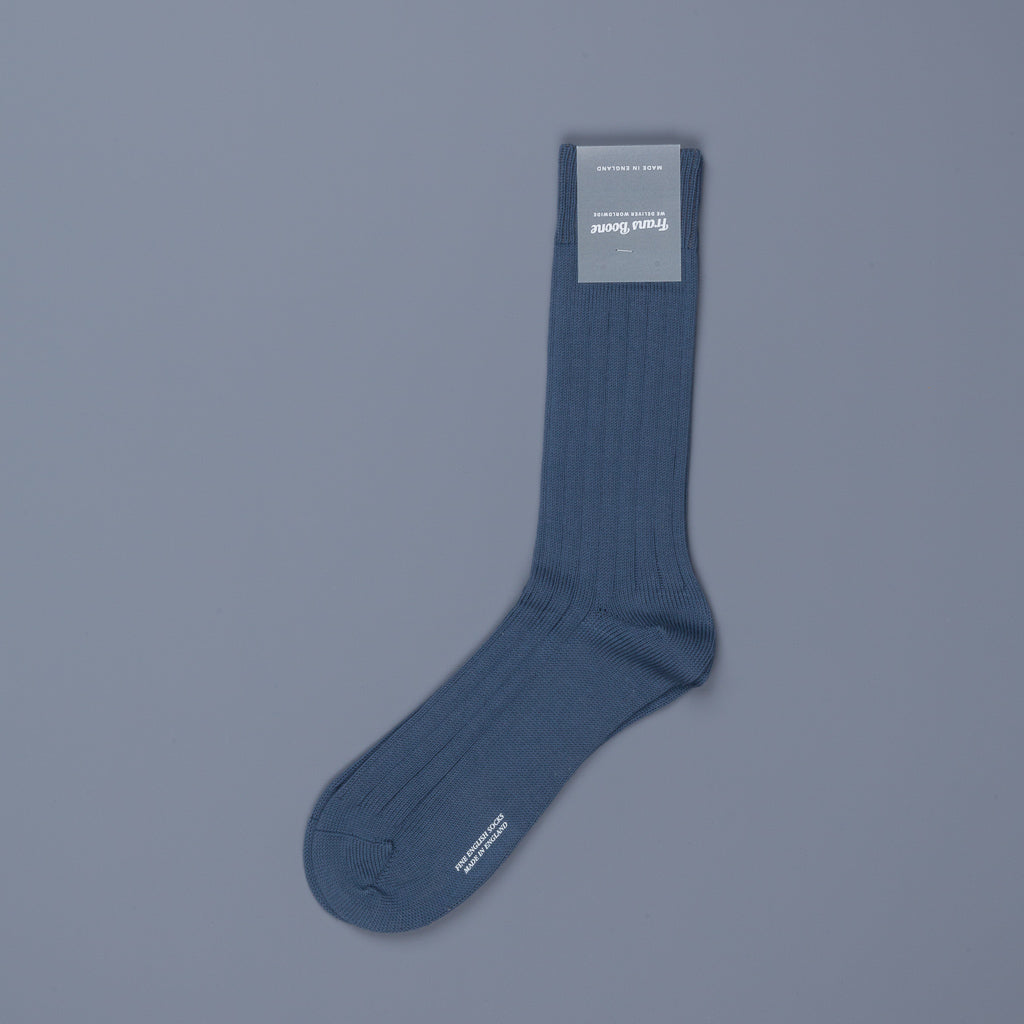 Frans Boone x Pantherella Raynor socks Slate Blue