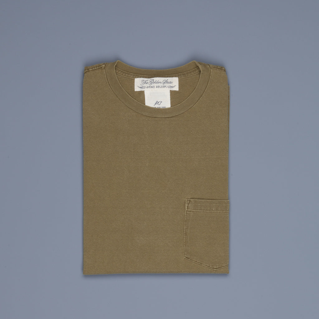 Remi Relief 16G Heavy Cotton Pocket Tee Green