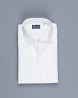 Finamore Napoli Shirt Ustica Collar Giro Inghlese White