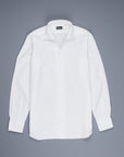 Finamore Napoli Shirt Ustica Collar Giro Inghlese White